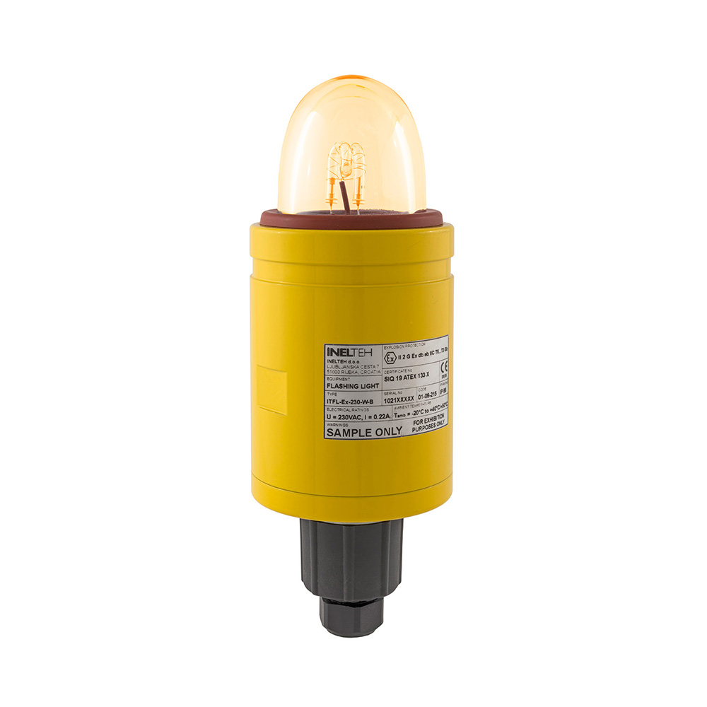 Ex Flashing light Amber color from inelteh IP66